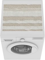 Wasmachine beschermer - Wasmachine mat - Steen - Patronen - Gips - 55x45 cm - Droger beschermer