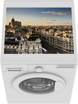 Wasmachine beschermer mat - Madrid - Skyline - Huis - Breedte 55 cm x hoogte 45 cm