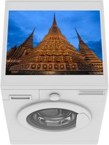 Wasmachine beschermer mat - Wat Pho - Tempel - Blauw - Breedte 55 cm x hoogte 45 cm