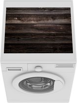 Wasmachine beschermer - Wasmachine mat - Plank - Bruin - Hardhout - 55x45 cm - Droger beschermer