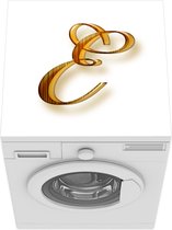 Wasmachine beschermer mat - Sierlijke letter E - Breedte 60 cm x hoogte 60 cm