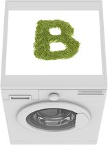 Wasmachine beschermer mat - Sperziebonen die de letter B vormen - Breedte 55 cm x hoogte 45 cm