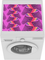 Wasmachine beschermer mat - Regenboog - Jaren 80 - Patronen - Breedte 55 cm x hoogte 45 cm