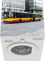 Wasmachine beschermer mat - Bus - Warschau - Weg - Breedte 60 cm x hoogte 60 cm