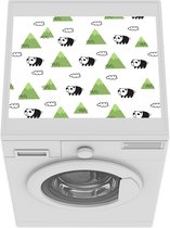 Wasmachine beschermer mat - Patronen - Panda - Berg - Breedte 55 cm x hoogte 45 cm