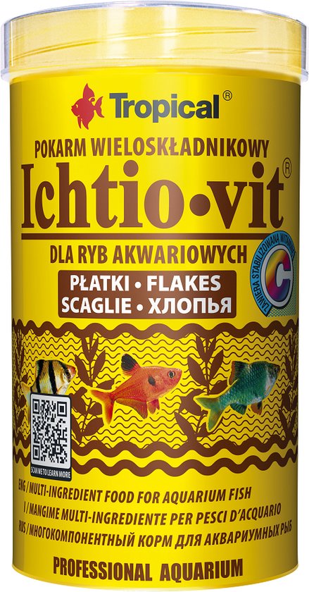 Tropical Ichtio-vit. Ração P/ Peixes Ornamentais De Aquário. - Agro Rural