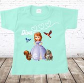 Diva shirt prinses -s&C-56-t-shirts meisjes