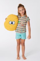 Woody Meisjes/dames-pyjama Baviaan - gestreept - Maat M