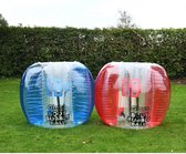 Bubbelvoetbal - blauw - 120 centimeter