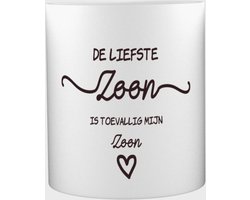 Akyol®  Zoon cadeau | Zoon Mok met opdruk | Cadeau voor je zoon | Cadeau jongen | Kind cadeau | Zoon mok | Zoon cadeautjes | Zoon cadeau| Zoon cadeautjes verjaardag | liefste Zoon | Zoon | Leuk kado om te geven | 350 ML inhoud