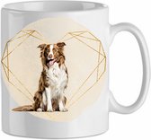 Mok Border collie 1.3| Hond| Hondenliefhebber | Cadeau| Cadeau voor hem| cadeau voor haar | Beker 31 CL