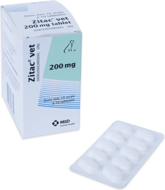 Zitac Vet 200 mg - 100 tabletten