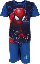 Marvel Spiderman - shortama - blauw - maat 98