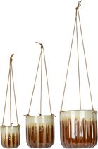 Set van 3 hangpotten Alice retro