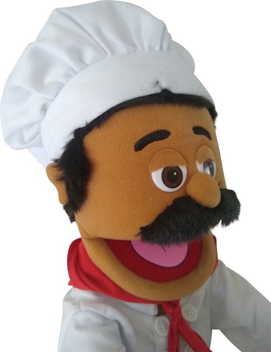 Sillypuppets - Handpop Chef Luigi - 35 cm - Pizzabakker - Banketbakker -  Chefkok | bol.com