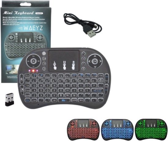 Mini clavier Bluetooth sans fil avec pavé tactile Souris Airmouse +  batterie... | bol.com