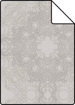 Proefstaal Origin Wallcoverings behang grafische vorm taupe - 346220 - 26,5 x 21 cm