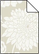 Proefstaal Origin Wallcoverings behang bloemen beige - 326147 - 26,5 x 21 cm