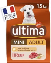ULTIMA Droog hondenvoer voor mini volwassen honden - 1,5 kg