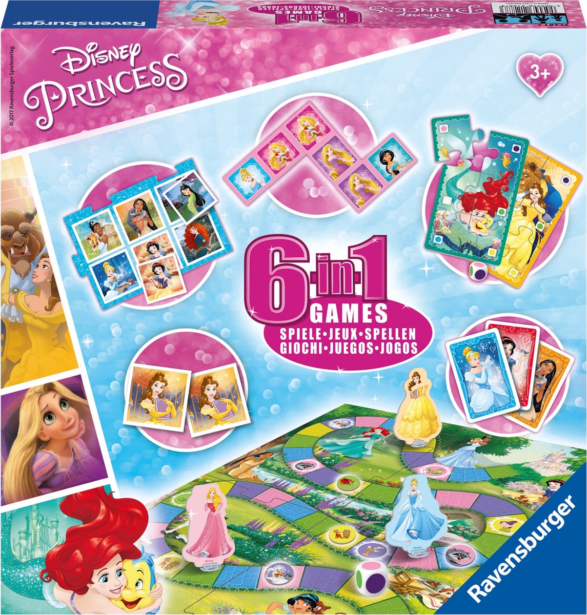 Zenuwinzinking Regenjas Natuur Ravensburger Disney Princess 6in1 | Games | bol.com