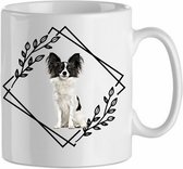 Mok Papillon 3.5| Hond| Hondenliefhebber | Cadeau| Cadeau voor hem| cadeau voor haar | Beker 31 CL