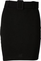 Dames korte rok met afneembare riem - zwart | Maat XS (XL)