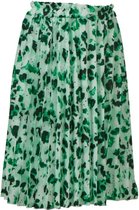 Meisjes plissé rok panterprint - groen | Maat 140/10Y