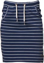 Meisjes terry rok marine met witte strepen | Maat 188/18Y