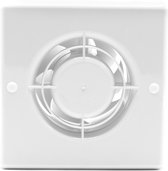 Witte Badkamer Ventilator met timer - aansluiting Ø 98mm