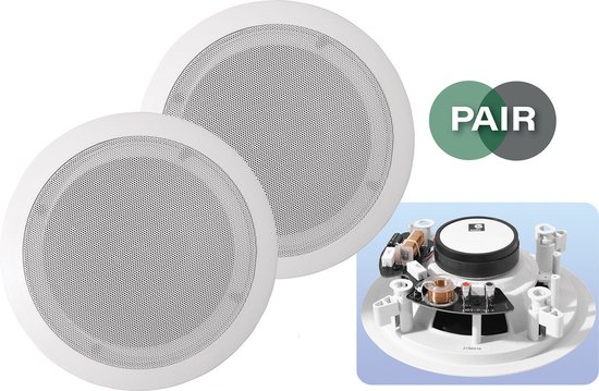 Enceinte de plafond - Power Dynamics - NCSS8 - 40 Watts - 100V - Grille