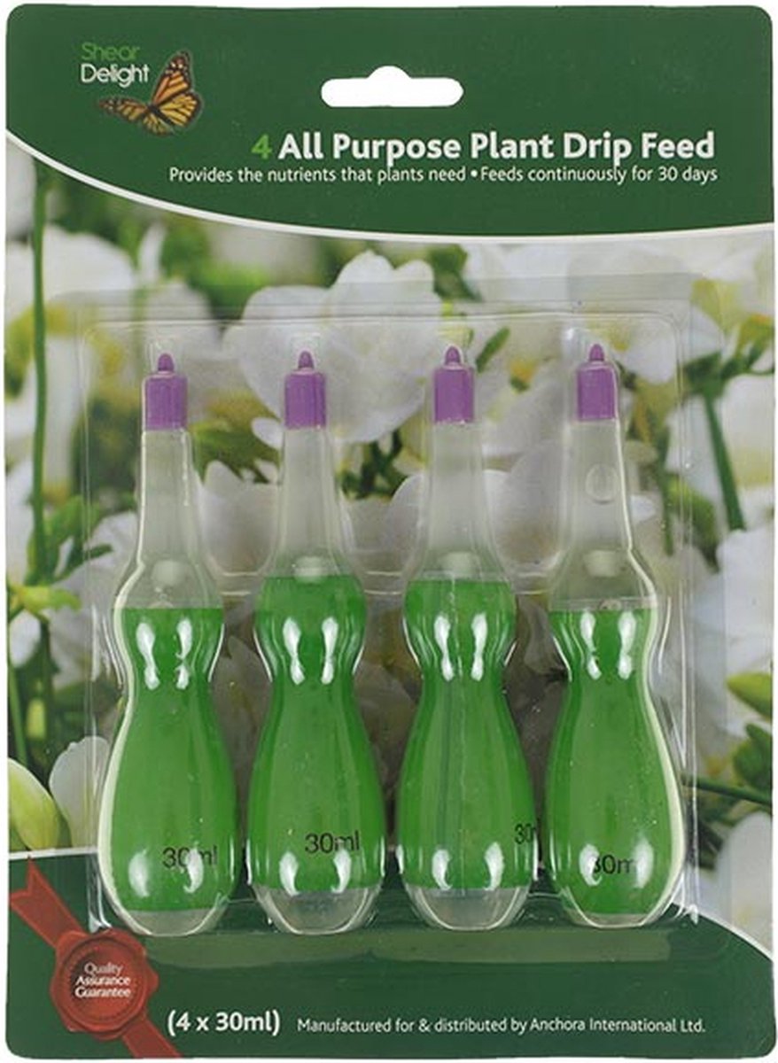 Globes d'arrosage en plastique lot de 4 distributeur eau plantes