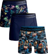 Muchachomalo-3-pack onderbroeken voor mannen-Elastisch Katoen-Boxershorts - Maat S