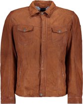 Donders Jas Leather Jacket 52282 Brandy 380 Mannen Maat - 56