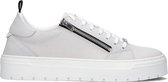 Antony Morato Mmfw01451 Zipper Lace Up Lage sneakers - Leren Sneaker - Heren - Wit - Maat 41