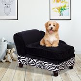 PawHut Hondenbank hondenzetel met opbergruimte katten sofa hondenbed huisdier met kussen D04-045