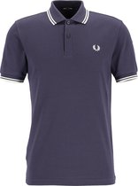 Fred Perry M3600 polo twin tipped shirt - heren polo - Dark Graphite / Snow White / Ecru -  Maat: 3XL