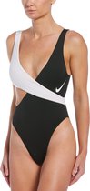 Nike Swim Colorblock Recycled Cross Over  Dames Badpak - Maat XL