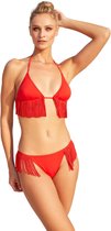 No Gossip Driehoekige bikiniset met strikband en zacht borstkussen RED 36