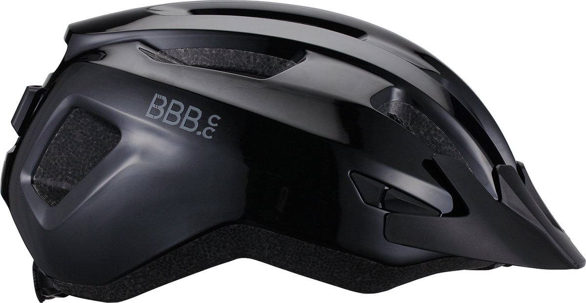 BBB Cycling Racefiets Helm - Medium: 52 - 58 CM - Wielrennen, MTB & Stadfiets - Wasbare Padding - Met Bevestiging Achterlicht - Fietshelm Dames & Heren - Glanzend Zwart - Condor 2.0 BHE-173 – foto 8