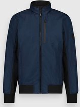 Twinlife Heren Hybrid Bomber - Jassen - Waterdicht - Vormvast - Blauw - 2XL