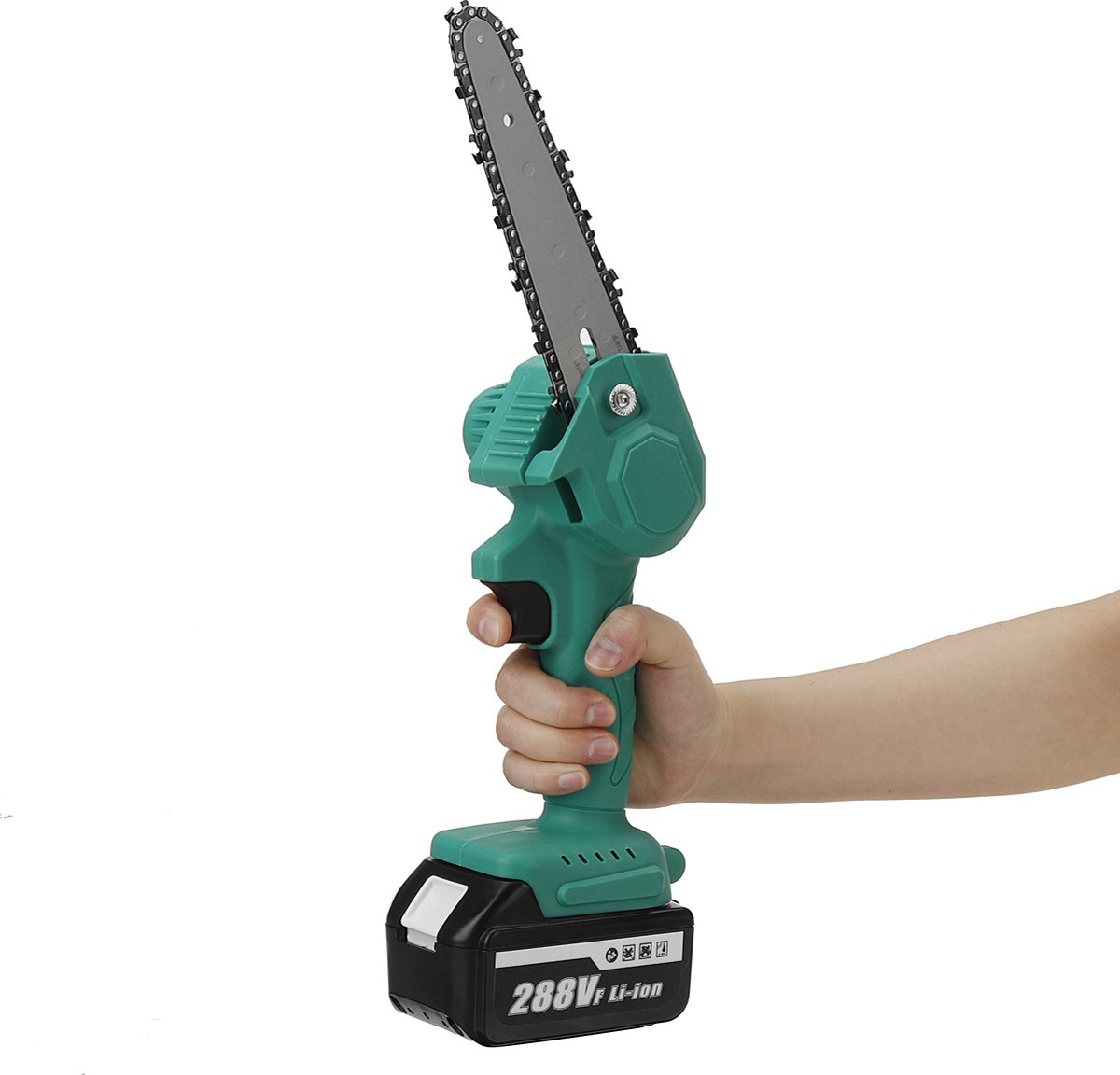 LUPATDY Mini-kettingzaag met accu, 24 V, 6 inch mini-kettingzaag
