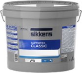 Sikkens Alphatex Classic - Goed dekkende Muurverf - Ideaal voor grote oppervlakken - 10 L - 001 Wit