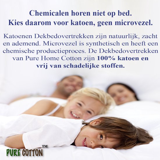 Dekbedovertrek 240x220 - Katoen - Hotel - Wit