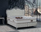 Opbergbed Eliza - Boxspring - met opbergruimte - 160/200 - wit