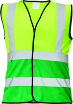 CRV Lynx Duo Signalisatie Verkeersvest 03030115 - Fluo Geel/Groen - 3XL