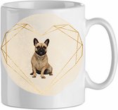 Mok franse bulldog 6.1| Hond| Hondenliefhebber | Cadeau| Cadeau voor hem| cadeau voor haar | Beker 31 CL