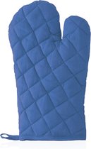 Ovenwanten - Ovenhandschoenen - Keukenhandschoenen - Keukentextiel - Katoen - blauw