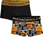 Muchachomalo-2-pack onderbroeken voor mannen-Elastisch Katoen-Boxershorts - Maat S