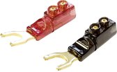 BKL Electronic 0103041 Vorkkabelschoen 16 mm² Deels geïsoleerd Zwart, Rood (transparant) 2 stuk(s)