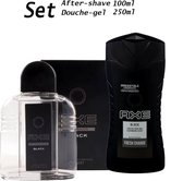 Axe Aftershave Black 100ml en Axe Douchegel Black 250ml